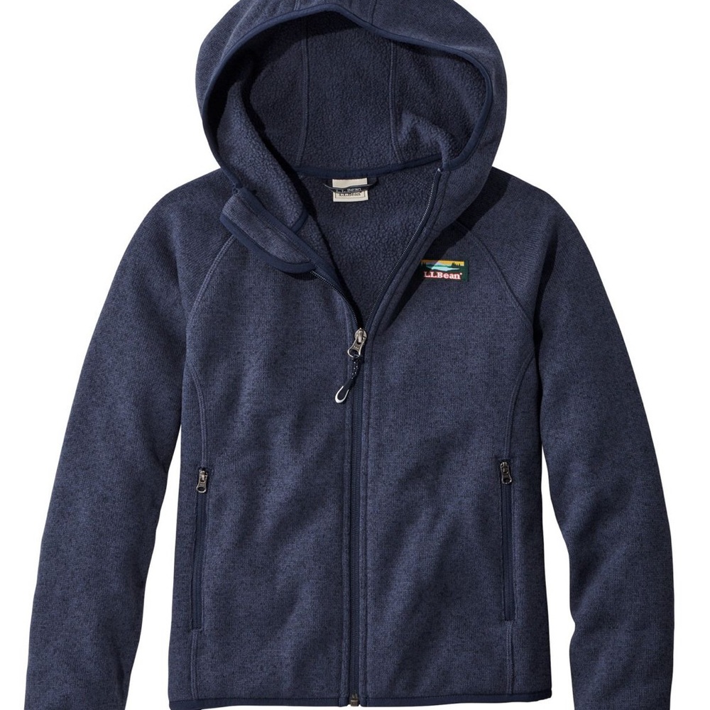 L.L. Bean Kids' Navy Fleece Hoodie 4T